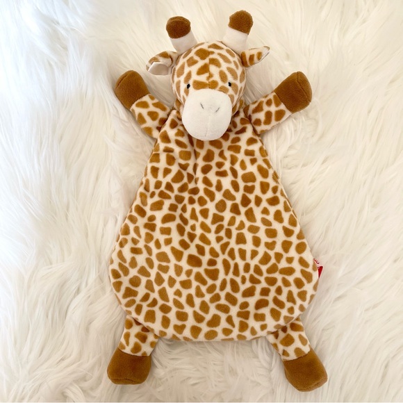 Giraffe Lovey Rattle, Security Blanket, Stuffed Animal, Blankie Toy, WubbaNub - Picture 2 of 5